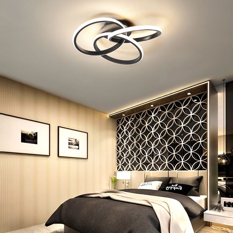 Metal Twist Semi-inbouw plafondlamp Minimalisme Slaapkamer Inbouwverlichtingsarmaturen