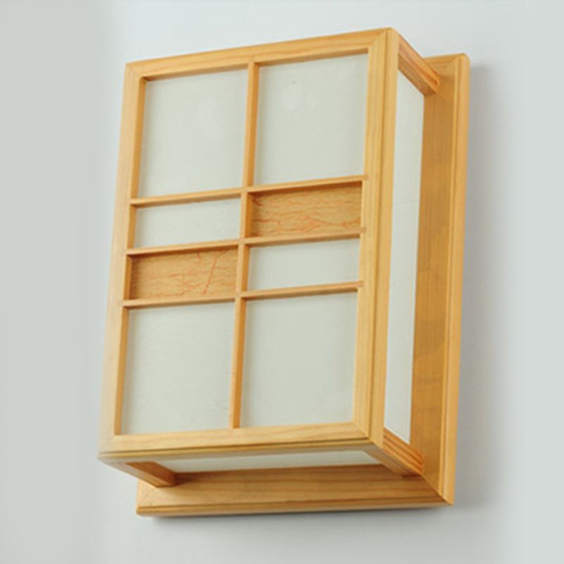 Contemporary Wooden Wall Sconce Light Creative Wall Light Fixture for Bedroom