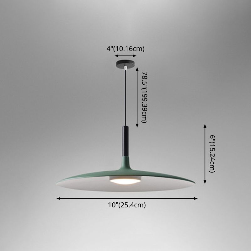 Flying Saucer LED -Suspensionslampe Neuheit Minimalist Metal Restaurant Hanging Anhänger