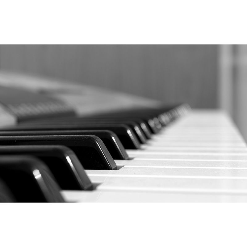 Piano Mural Horizontal Photography Decorative Environment Friendly for Home Decor