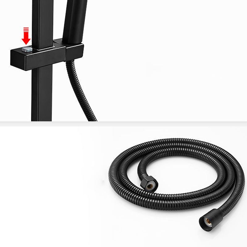 Modern Style Shower System Wall Mounted Spot Resist Shower System with Hand Shower