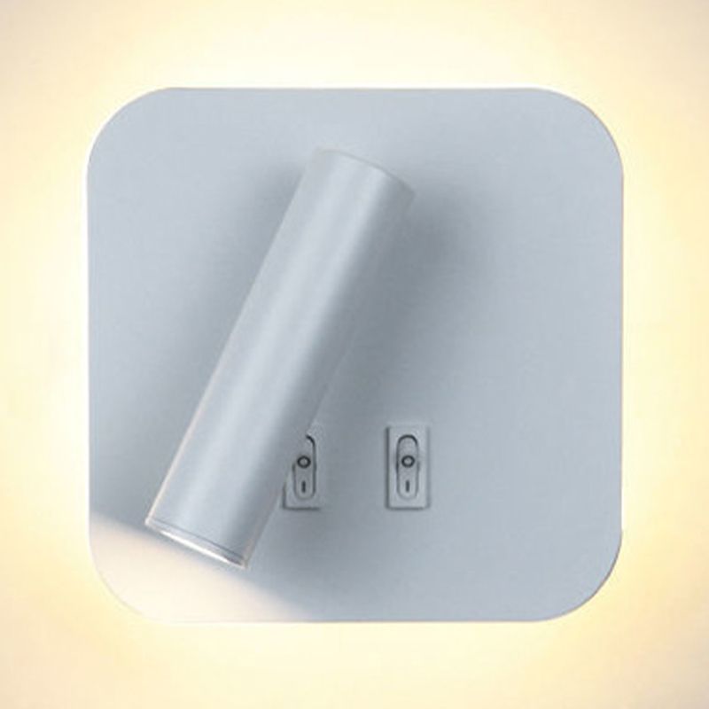 2-Light Wall Sconce Modern Style Metal Wall Lighting for Bedside