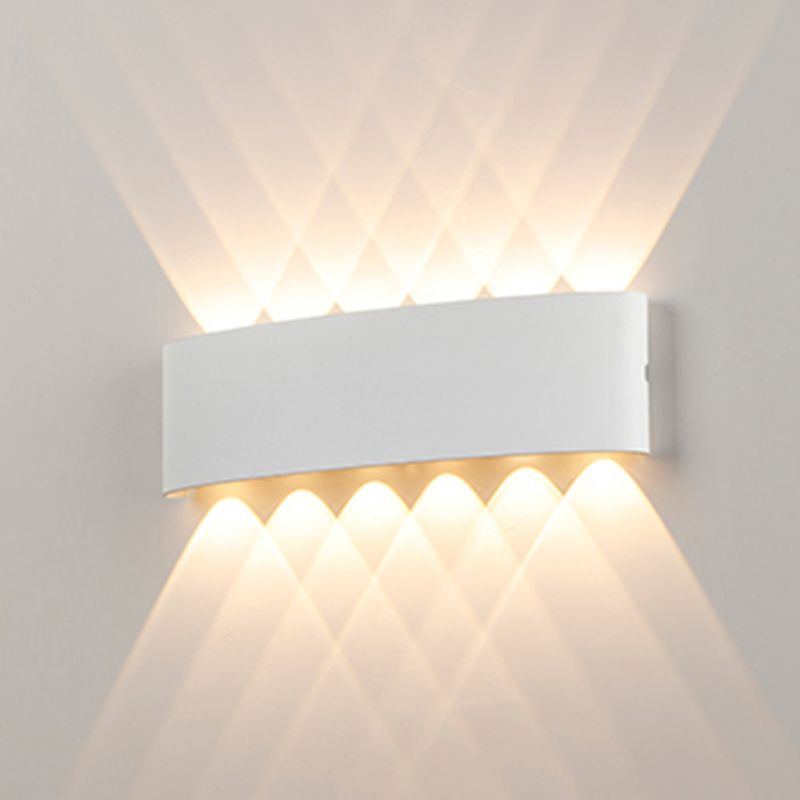 Metal Wall Sconce Lighting Black/White Wall Mounted Lights for Outdoor