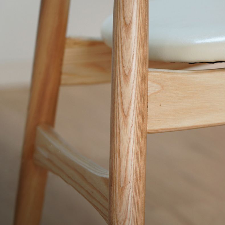 Silla lateral de comedor con respaldo abierto de estilo moderno, sillas de comedor laterales de madera para uso doméstico