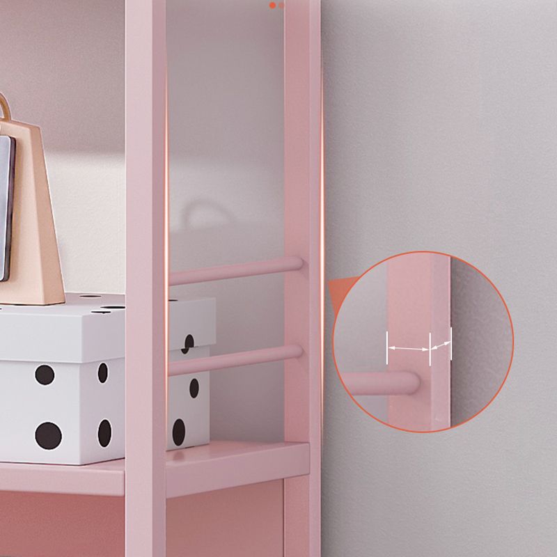 Scandinavian Metal Open Back Bookcase 9.4" Wide Home Bookshelf