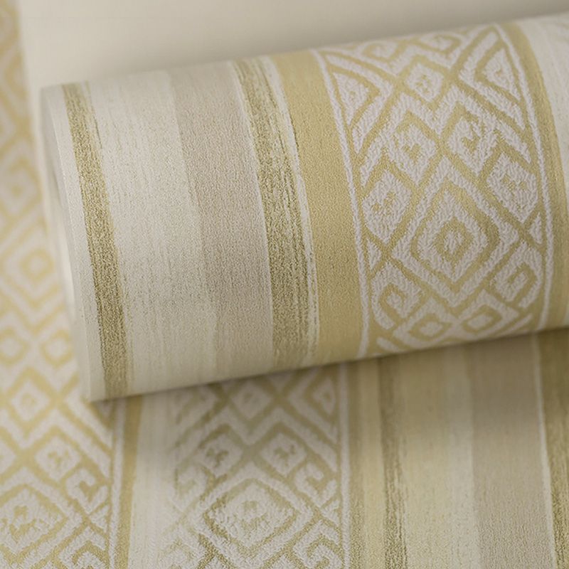 57.1 sq ft. Nordic Wallpaper Roll for Guest Room Decoration with Vertical Stripe Design in Neutral Color