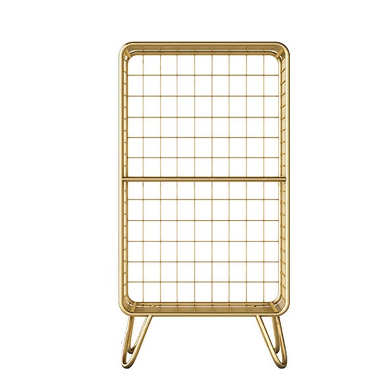 Glam Metal Bookshelf Standard Shelf Bookcase for Home Office 11.8" W