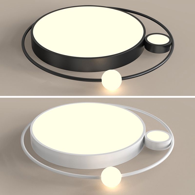 3-lichts eenvoud acryl inbouw licht metaal cirkelvormig lijnontwerp moderne verlichtingsarmatuur