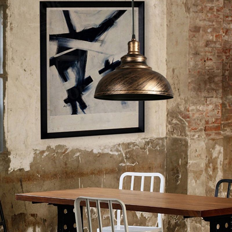 Industrial Barn Commercial Pendant Lighting Metal 1 Light Pendant Light Kit for Dinning Room
