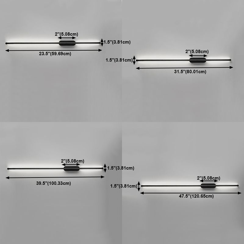 Metall Linearer Schatten Wandleuchten moderner Stil 1- Lichtwandmontiertes Licht