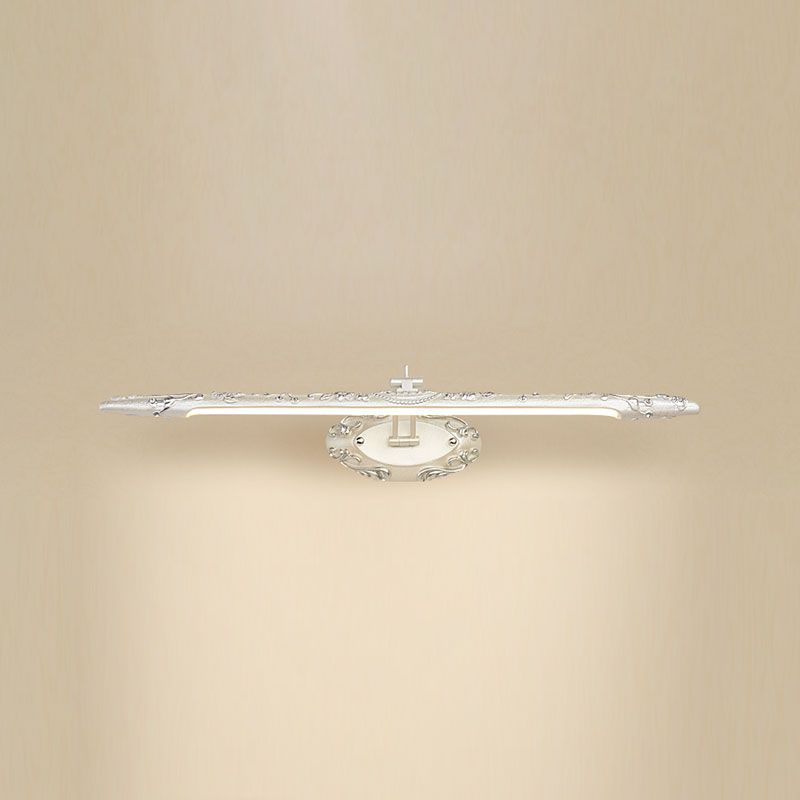 Bar Shaped Vanity Mirror Lamp Traditional Resin Bathroom LED Wall Light