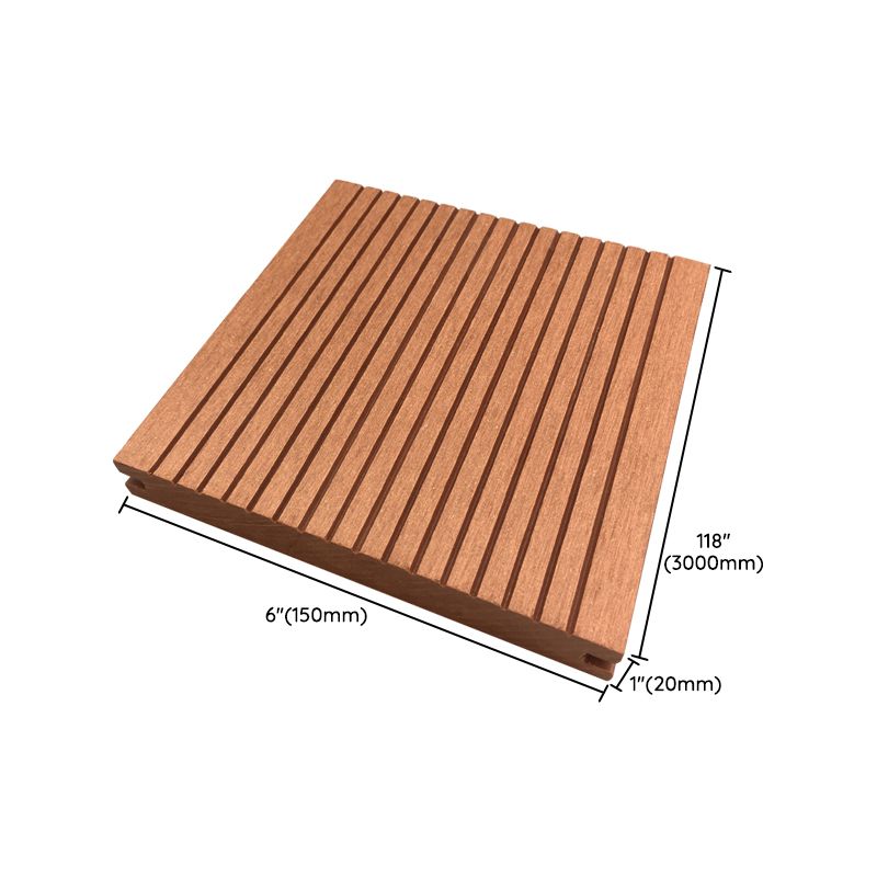 Wire brushed Hardwood Deck Tiles Engineered Flooring Planks for Patio