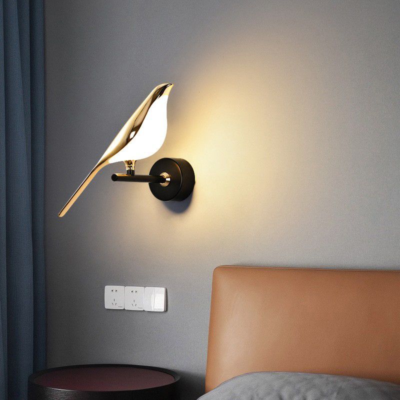 Modern 1/2-Light Wall Mounted Sconce Metal Unique Wall Light