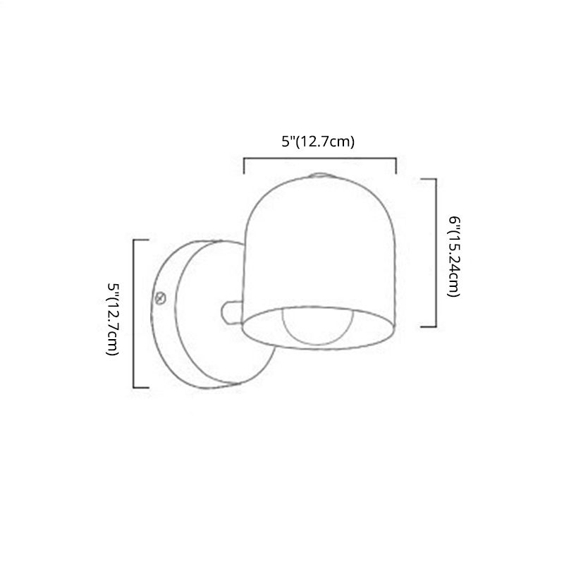 Dome Wall Mounted Lamp Modern Simplicity Macaron Metal Wall Mount Lamp for Living Room