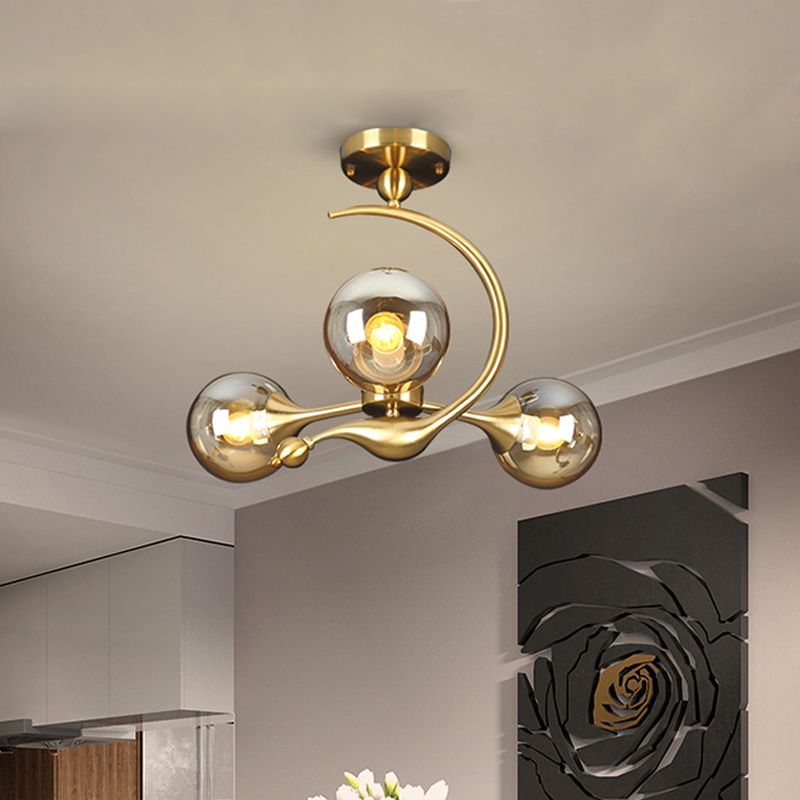 Éclatement de lustre semi-rince