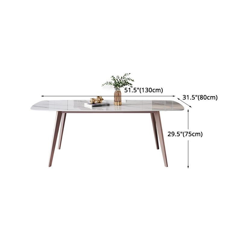Designer Style Sintered Stone Dining Set 1/4/7 Pieces Rectangle Dining Table with Chairs
