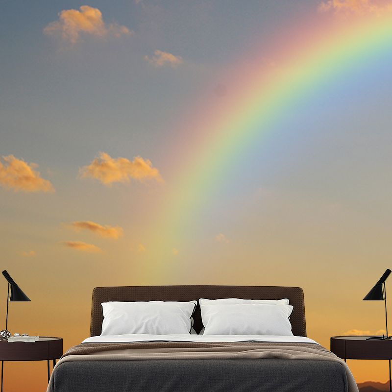 Mural Wallpaper Colorful Sky Photography Environment Friendly Living Room Wall Mural