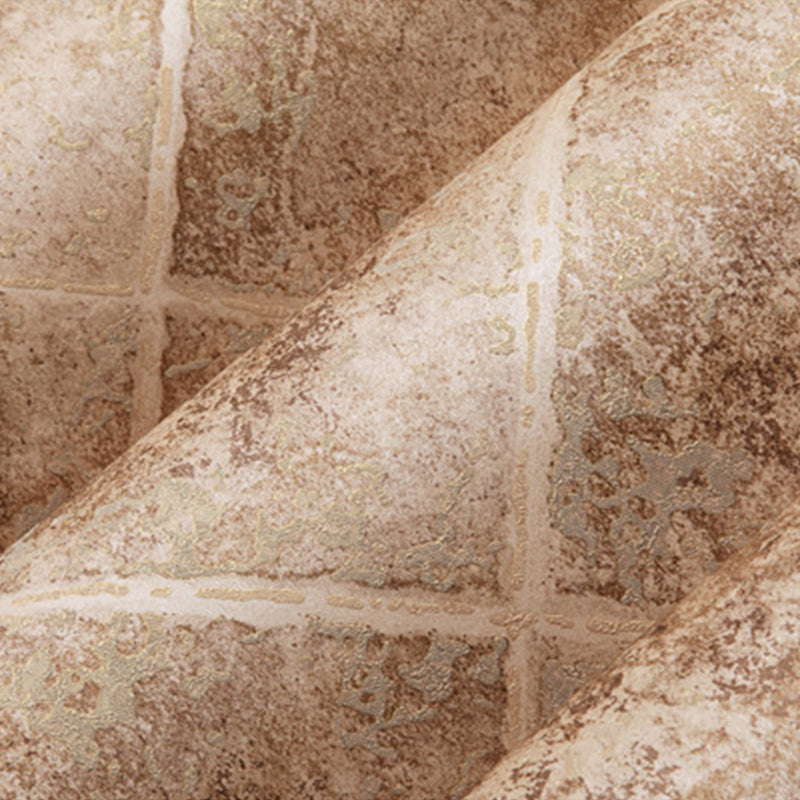 Smooth Non-Woven Wallpaper Contemporary Unpasted Wall Decor with Geo Lattice Pattern