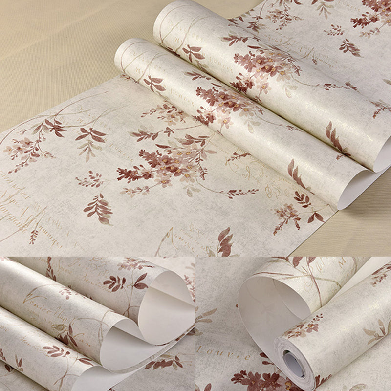 Floral 54.2-sq ft Wallpaper Roll Pastel Color Smooth Moisture Resistant Wall Decor