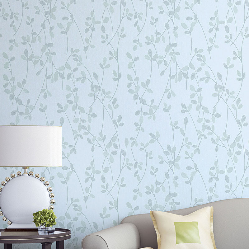 Wall Covering Rustic Leaf Girly Soft Color Wallpaper Roll for Accent Wall, Non-Pasted