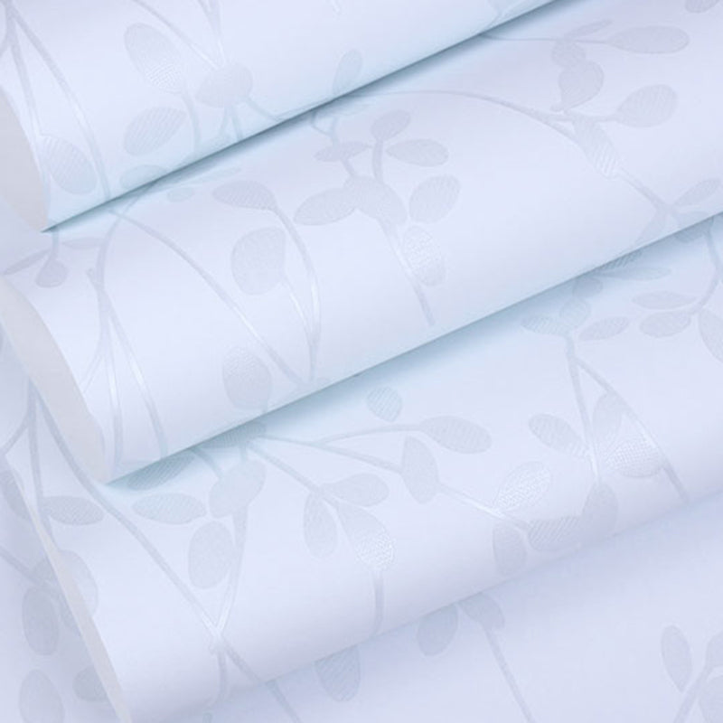 Wall Covering Rustic Leaf Girly Soft Color Wallpaper Roll for Accent Wall, Non-Pasted