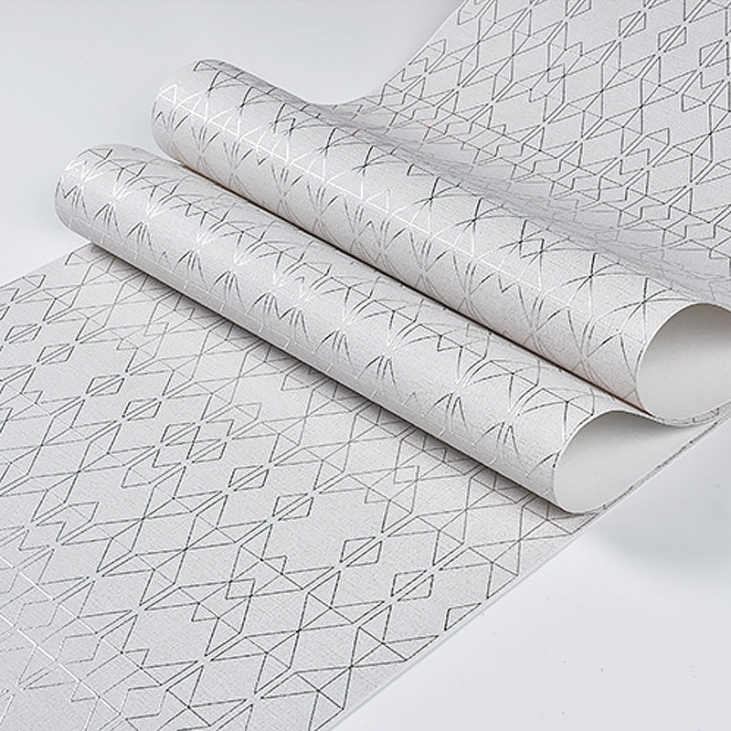 Non-Woven Unpasted Wallpaper Modern Geometric Patterned Wall Covering for Living Room