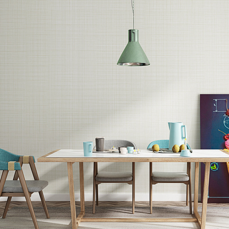 Rouleau de papier peint croisé de couleur unie, décoration murale résistante à l'humidité pour le salon
