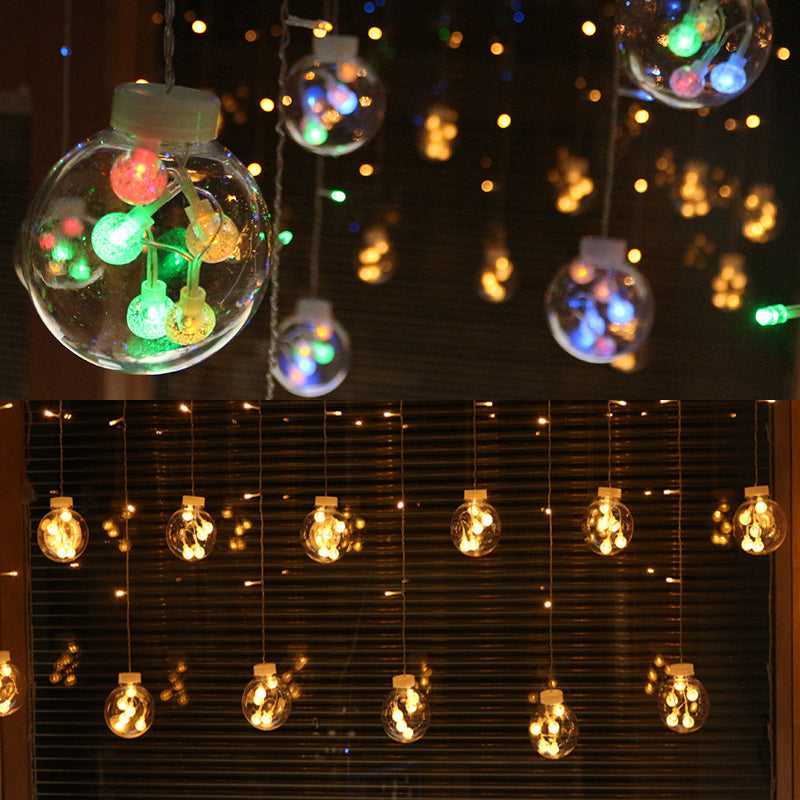 Luz de burbujas transparente luz colgante de cadena de plástico moderna para la decoración del festival