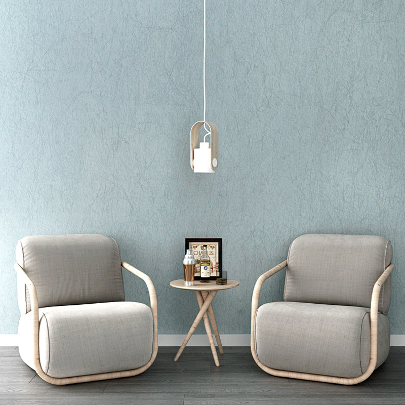 Minimalism Solid Wallpaper Light-Blue Unpasted Wall Decoration for Bedroom, Size Optional