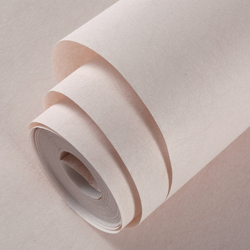 Simplicity Plain Wallpaper Roll for Bedroom 33' L x 20.5" W Wall Decor in Pastel Color