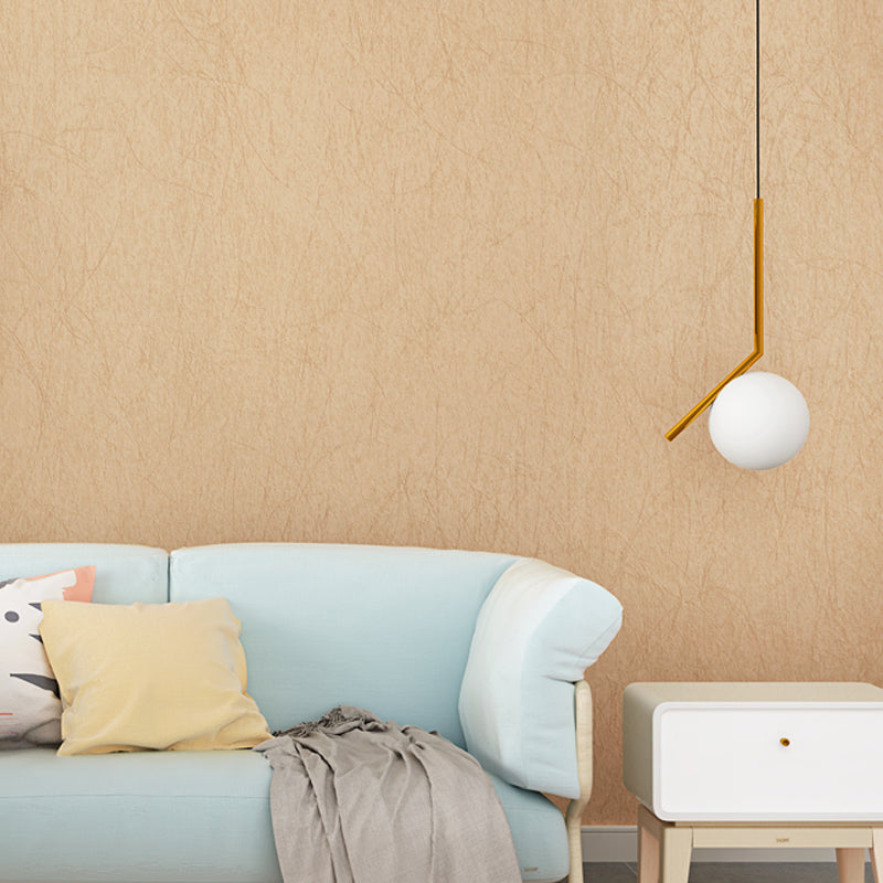 Papier peint beige de couleur unie, revêtement mural non collé pour la décoration de la maison, 33' L x 20,5" l