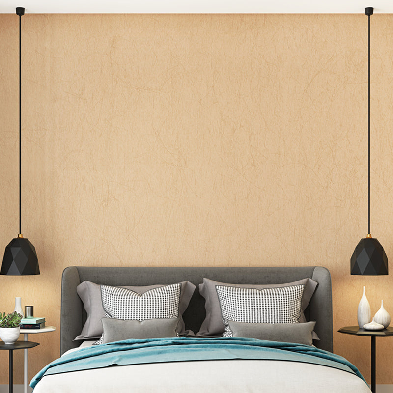 Papier peint beige de couleur unie, revêtement mural non collé pour la décoration de la maison, 33' L x 20,5" l