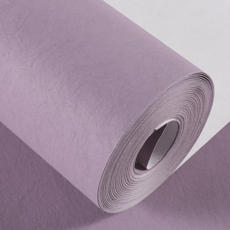 Moisture Resistant Solid Wallpaper Non-Woven Cloth Simple Style Wall Art for Bedroom