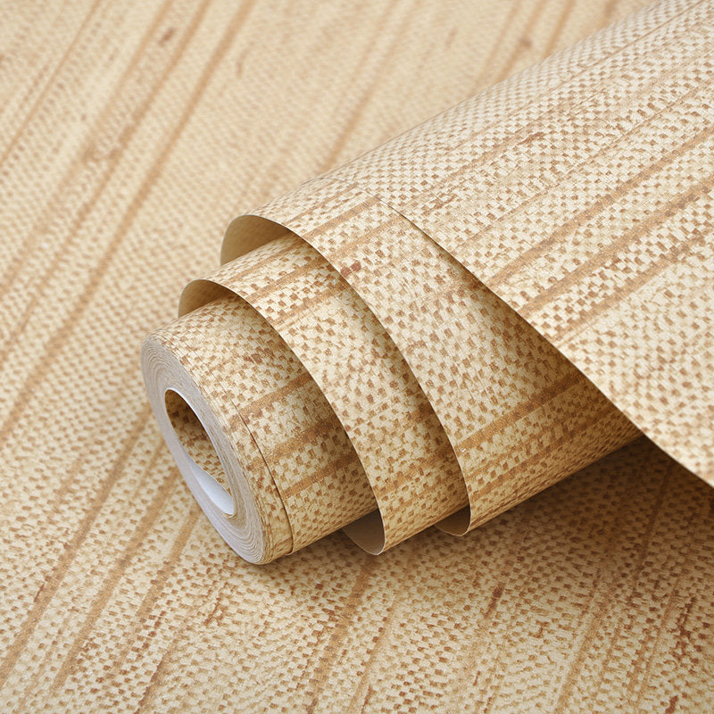 Waterproof Wallpaper Roll Simple Non-Woven Cloth Wall Decor with Stripe Pattern, 33' x 20.5"