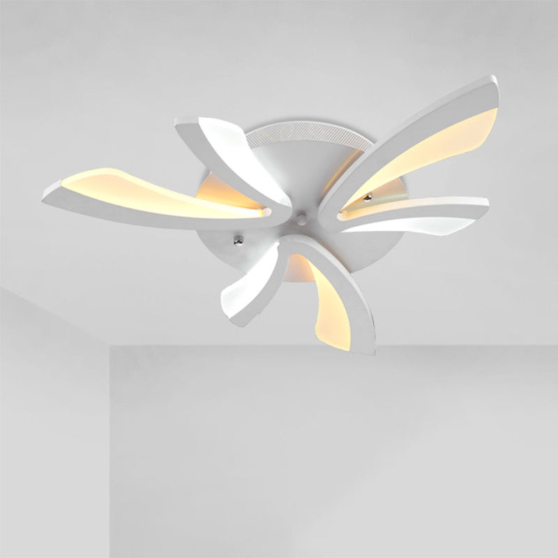 Dandelion moderne Flush Mount Light Acrylique 3/5/9 Lights Livrage de plafond de salon en lumière chaude / blanche
