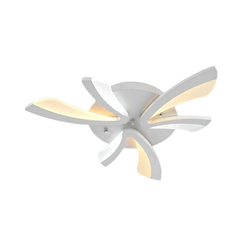 Dandelion moderne Flush Mount Light Acrylique 3/5/9 Lights Livrage de plafond de salon en lumière chaude / blanche