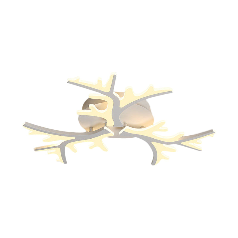 Branche en acrylique Light Light Contemporain 3/5/9 têtes Mount de montage de plafond blanc en lumière chaude / blanc / naturel