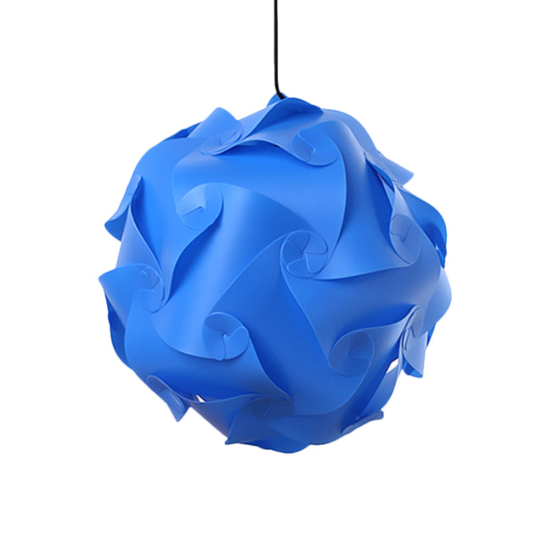 Luz de techo colgante de bricolaje negro/rojo/azul