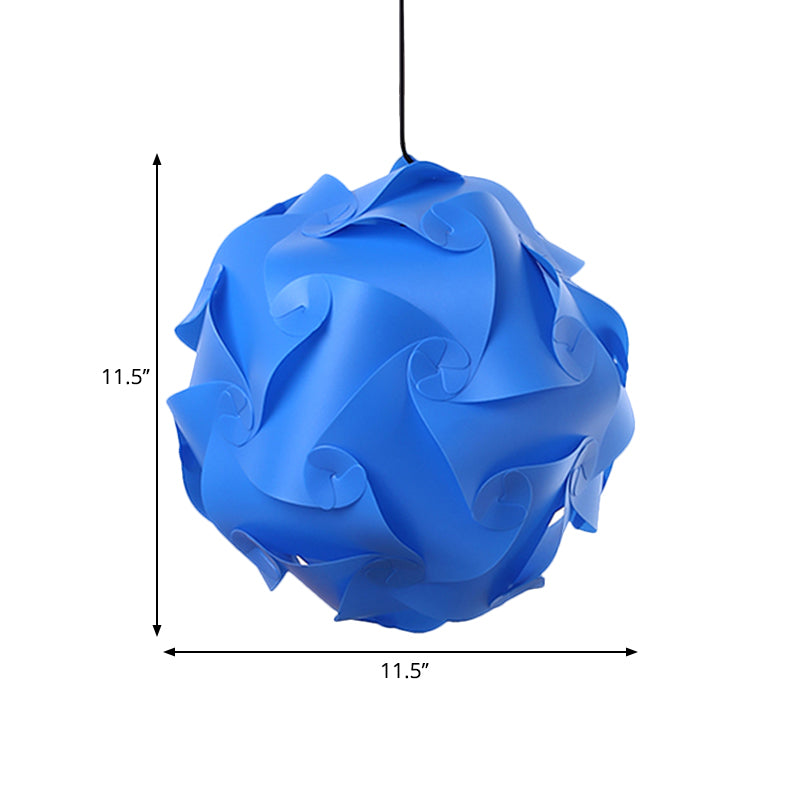 Black / Red / Blue DIY PLACE PLACE PLACE SIMPLE PENDANT PLAST