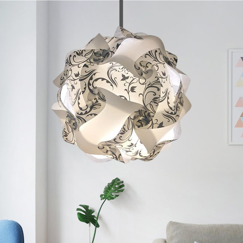 Black / Red / Blue DIY PLACE PLACE PLACE SIMPLE PENDANT PLAST