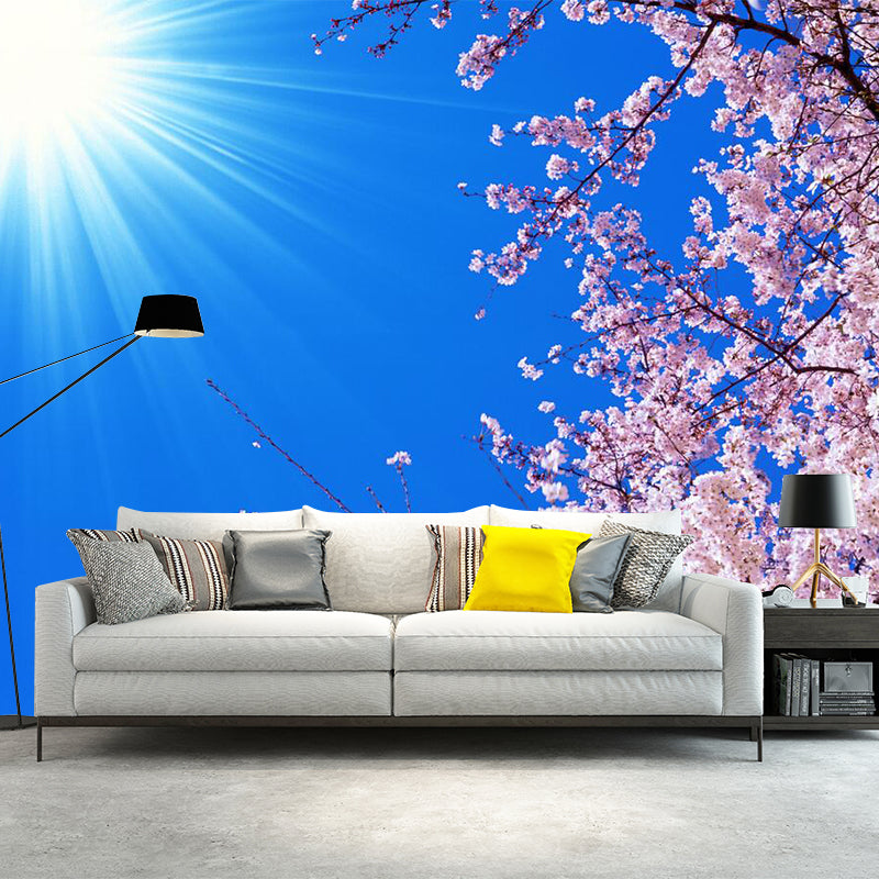 Environment Friendly Plum Blossom Murals Non-Woven Fabric Modern Wall Decor for Home