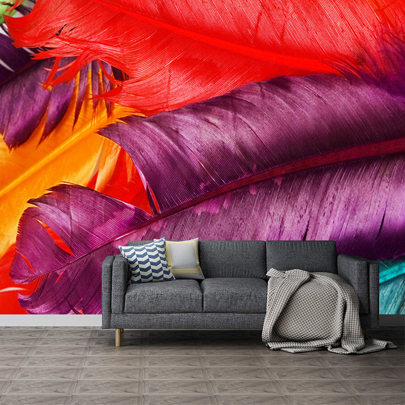 Illustration Feather Murals Extra Large Wall Covering for Home, Personalised Size