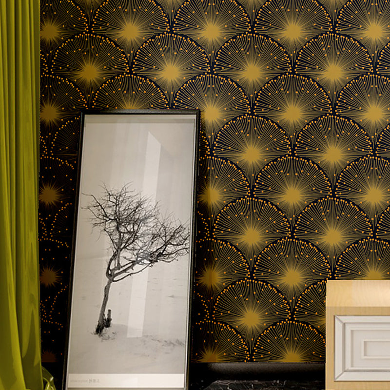57.1-sq ft Abstract Wallpaper Roll Contemporary Firework Pattern Wall Art in Dark Color