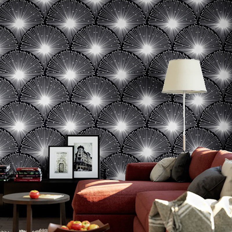 57.1-sq ft Abstract Wallpaper Roll Contemporary Firework Pattern Wall Art in Dark Color