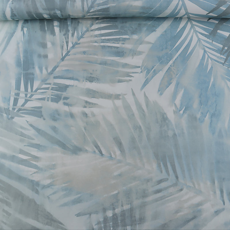 Light-Color Foliage Wallpaper Roll Plants Nordic Moisture Resistant Wall Art for Living Room