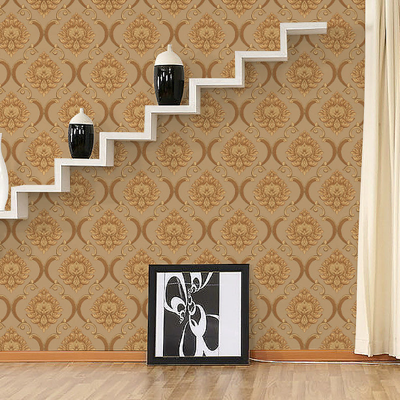 Papier peint à motifs médaillon Glam pour salle à manger 33' L x 20,5" W Décoration murale en couleur pastel