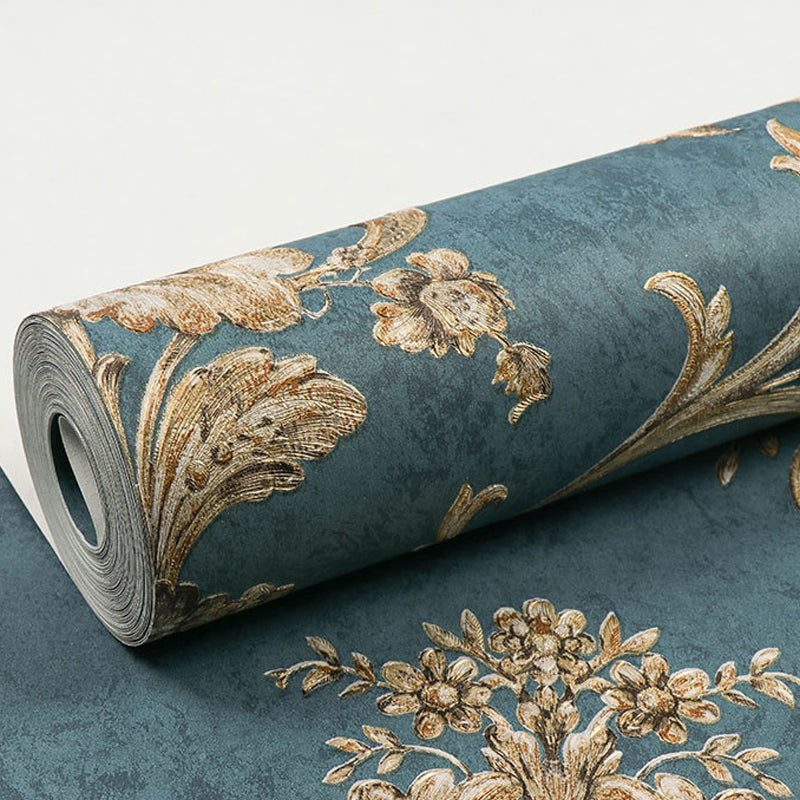 Luxe Medallion Wallpaper Roll Soft-Color Moisture Resistant Wall Art for Living Room