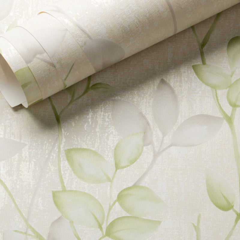 Pastel Color Rustic Wallpaper Roll 57.1-sq ft Foliage Patterned Wall Art for Bedroom