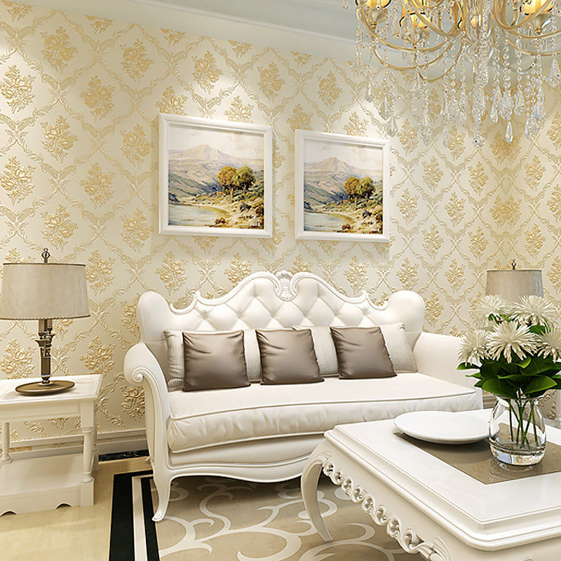 Beautiful Blooming Peony Wallpaper Roll for Bedroom, Pastel Color, 31' L x 20.5" W