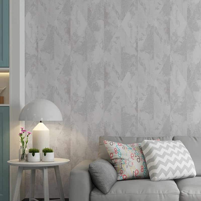 Ikat Geometric Wallpaper Roll Modern Smooth Wall Covering in Pastel Color for Living Room